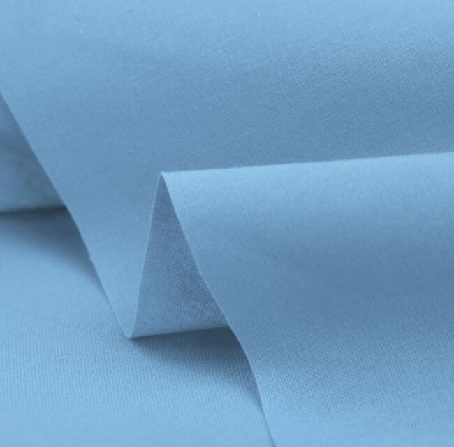100% Cotton Fabric - 60 Inch 150cm Wide - Plain Cotton Fabric by The Metre - Ideal for Quilting, Sewing, Dressmaking, Curtain Linings, Totes, Bedding, Pillowcases - Sky Blue
