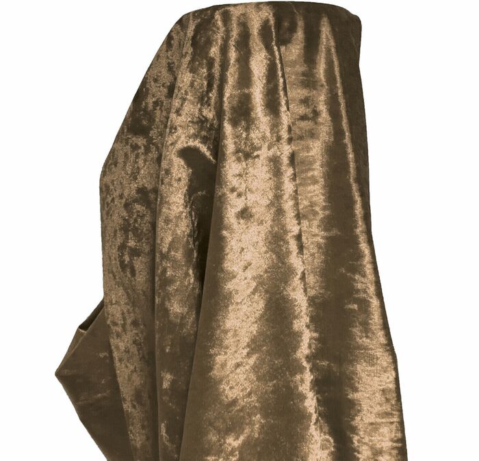 Premium Crushed Velvet Fabric Beige