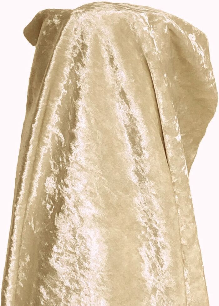 Premium Crushed Velvet Fabric Gold