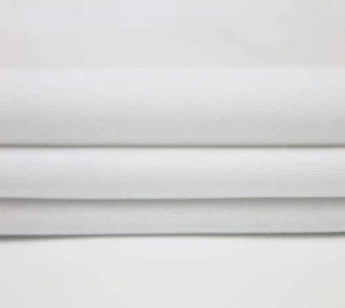 White Calico Fabric by The Metre - 100% Cotton Craft Material 155 GSM Medium Weight - 150cm 60" Wide
