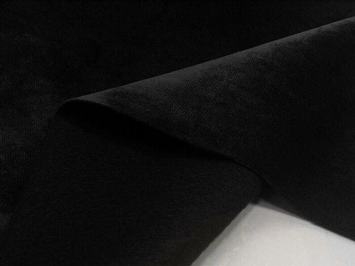 Premium Quality Plush Velvet Fabric Black