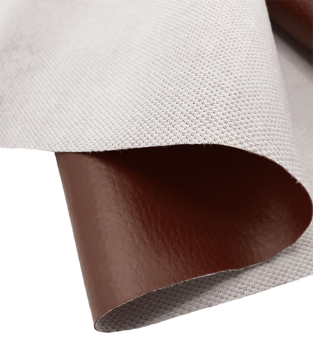 Grained Heavy Duty Waterproof Textured Leatherette Coffee Brown