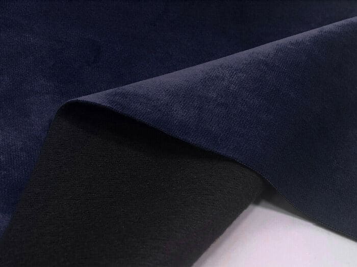 Premium Quality Plush Velvet Fabric Navy Blue