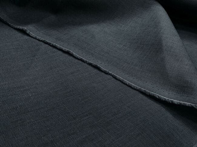 100% Pure Linen Fabric Flax Linen Dark Denim