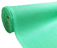 100% Pure Linen Fabric Flax Linen Aqua