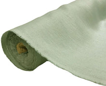 100% Pure Linen Fabric Flax Linen Sage Green