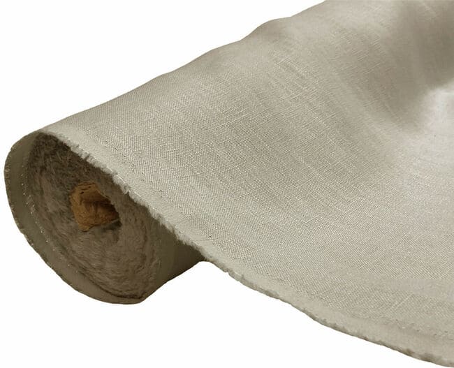100% Pure Linen Fabric Flax Linen Ash Grey