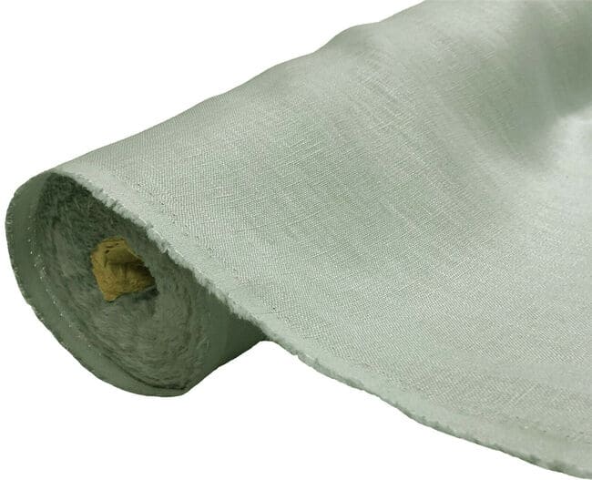 100% Pure Linen Fabric Flax Linen Light Grey