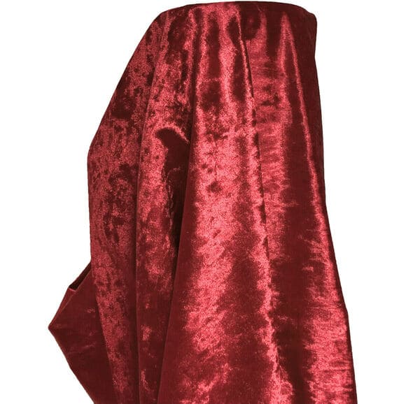 Premium Crushed Velvet Fabric Maroon