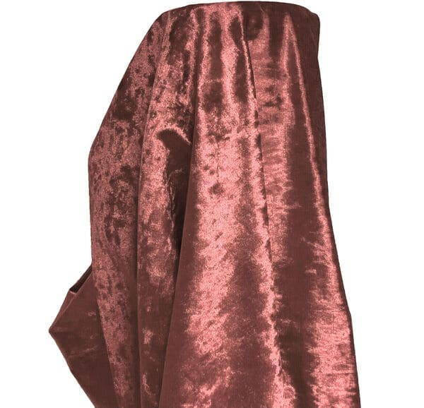 Premium Crushed Velvet Fabric Rose Gold