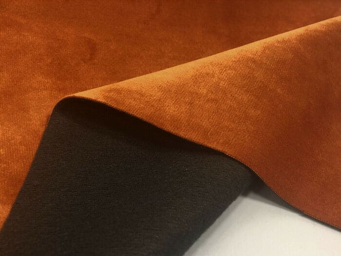 Premium Quality Plush Velvet Fabric Orange