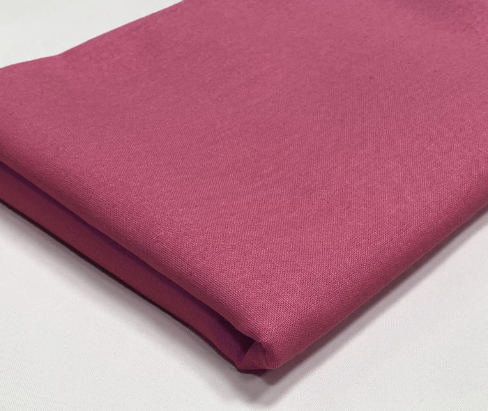 Plain Cotton Fabric Lining Quilting Sheeting Dark Pink