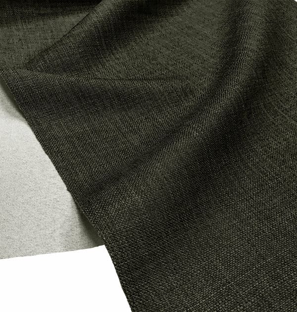 Plain Soft Linen Look Fabric Charcoal
