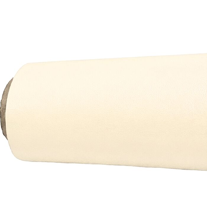 Faux Leather Fabric Waterproof Light Cream