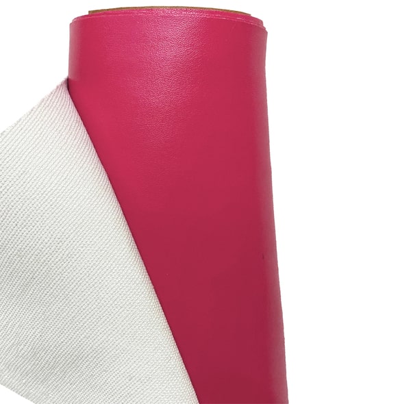 Faux Leather Fabric Waterproof Hot Pink
