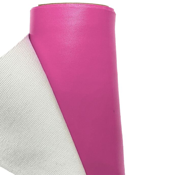 Faux Leather Fabric Waterproof Hot Pink