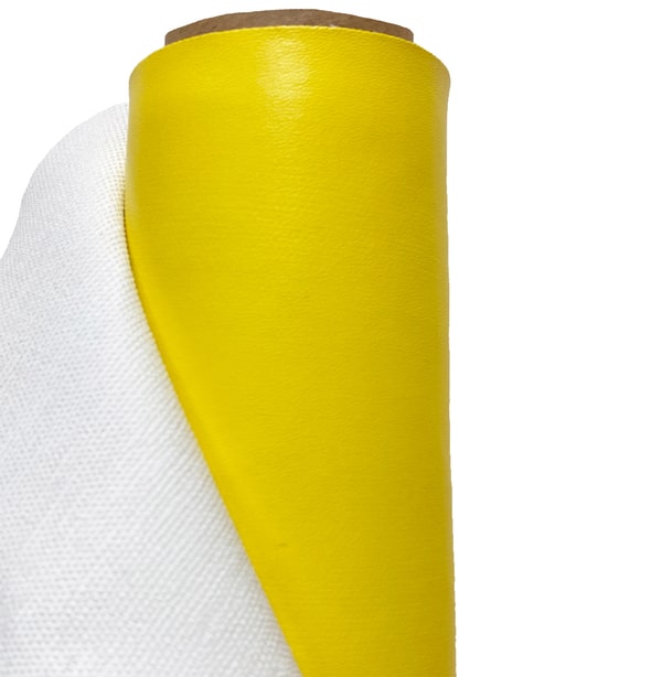 Faux Leather Fabric Waterproof Lemon