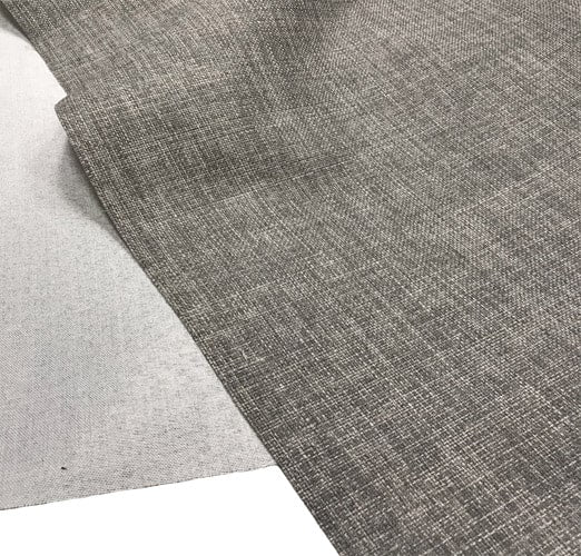 Plain Soft Linen Look Fabric Stone Grey