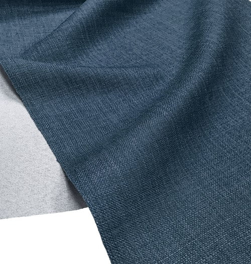Plain Soft Linen Look Fabric Denim Blue