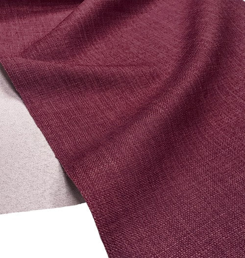 Plain Soft Linen Look Fabric Plum