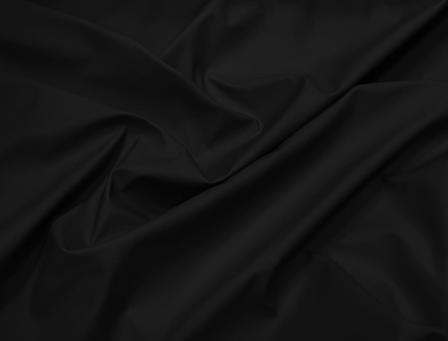 Soft Faux Leather Spandex Stretch Smooth Matte Black