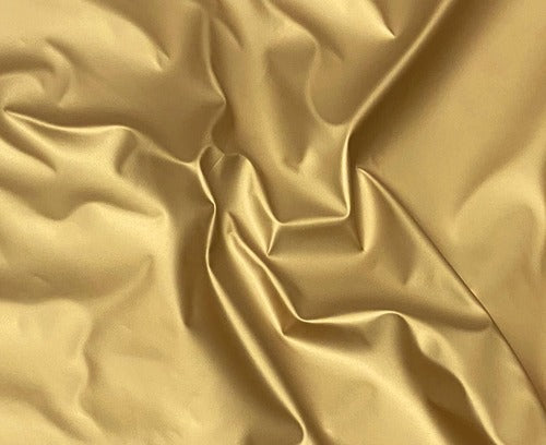 Soft Faux Leather Spandex Stretch Smooth Matte Gold