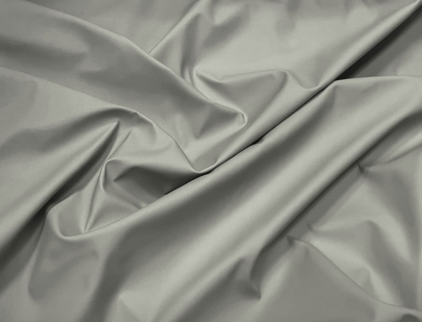 Soft Faux Leather Spandex Stretch Smooth Matte Grey