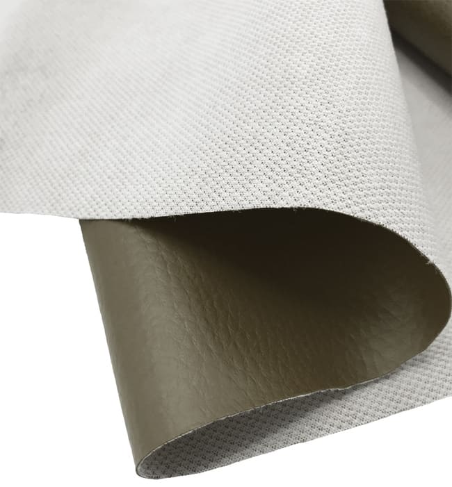 Grained Heavy Duty Waterproof Textured Leatherette Khaki