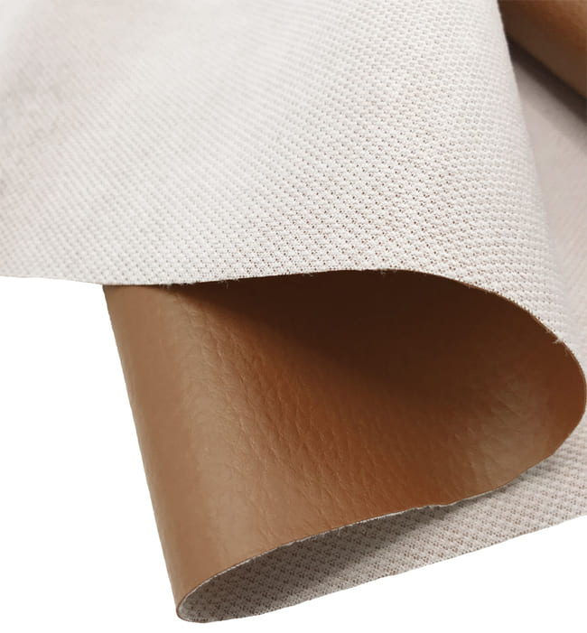 Grained Heavy Duty Waterproof Textured Leatherette Light Brown