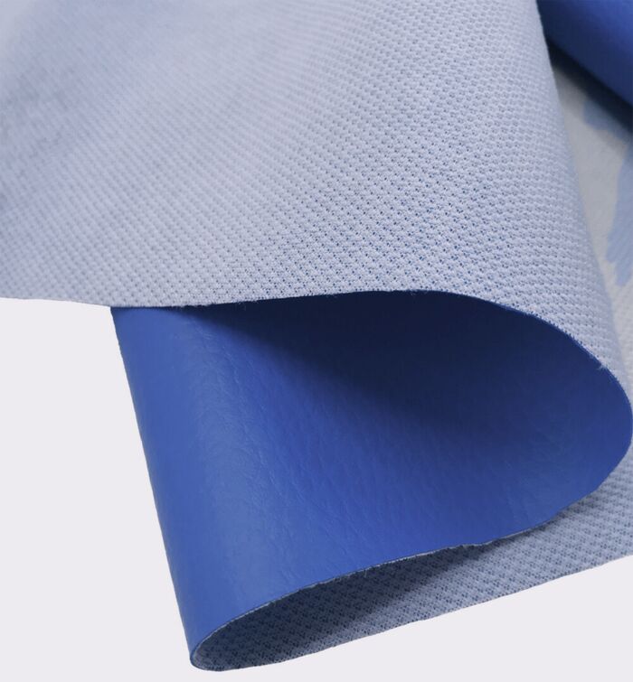 Grained Heavy Duty Waterproof Textured Leatherette Royal Blue