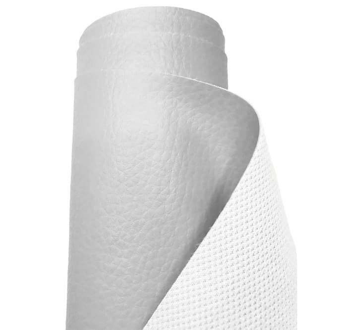 Grained Heavy Duty Waterproof Textured Leatherette Light Slate