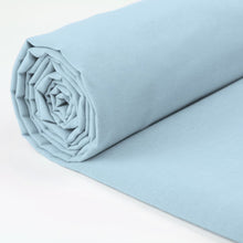 100% Cotton Fabric - 60 Inch 150cm Wide - Plain Cotton Fabric by The Metre - Ideal for Quilting, Sewing, Dressmaking, Curtain Linings, Totes, Bedding, Pillowcases - Light Blue