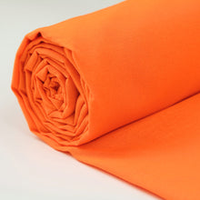 100% Cotton Fabric - 60 Inch 150cm Wide - Plain Cotton Fabric by The Metre - Ideal for Quilting, Sewing, Dressmaking, Curtain Linings, Totes, Bedding, Pillowcases - Orange