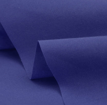 100% Cotton Fabric - 60 Inch 150cm Wide - Plain Cotton Fabric by The Metre - Ideal for Quilting, Sewing, Dressmaking, Curtain Linings, Totes, Bedding, Pillowcases - Royal Blue