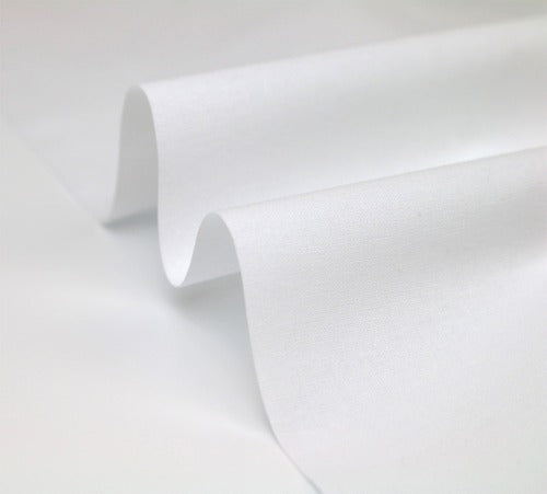 White Calico Fabric by The Metre - 100% Cotton Craft Material 155 GSM Medium Weight - 150cm 60" Wide