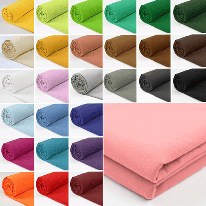 100% Cotton Fabric - 60 Inch 150cm Wide - Plain Cotton Fabric by The Metre - Ideal for Quilting, Sewing, Dressmaking, Curtain Linings, Totes, Bedding, Pillowcases