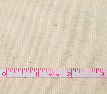 Calico Fabric by The Metre - 100% Cotton Natural - Unbleached Craft Material 155GSM Medium Weight - Canvas for Painting - 150cm 60" Wide