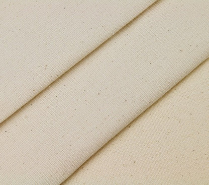 Calico Fabric by The Metre - 100% Cotton Natural - Unbleached Craft Material 230 GSM Heavy Weight - Canvas for Painting - 150cm 60" Wide