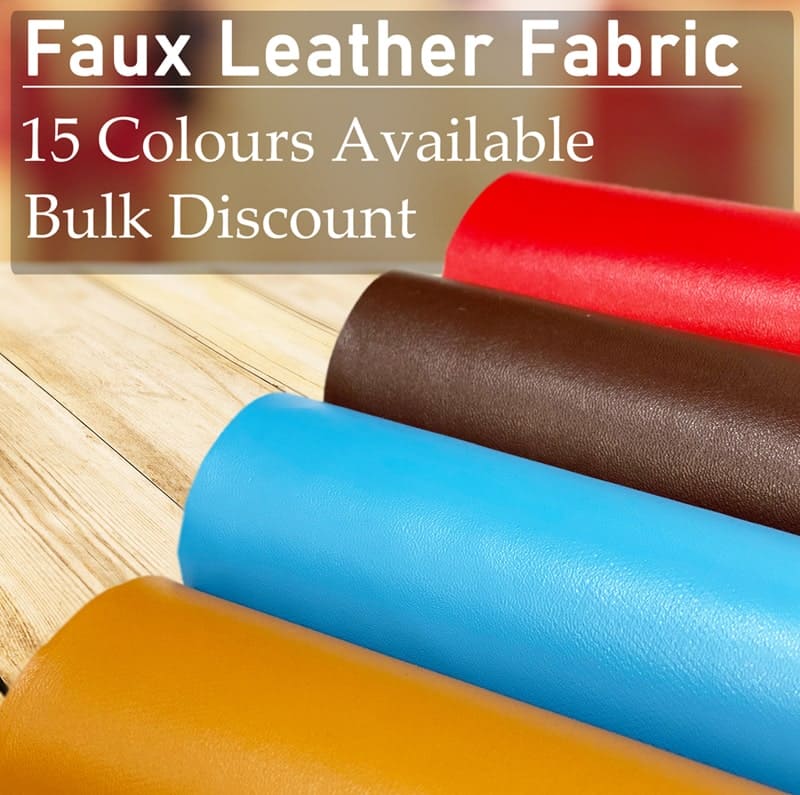 Heavy Duty Faux Leather Fabric Grained Leatherette & Upholstery Material -  140cm Wide