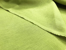 100% Pure Linen Fabric Flax Linen Lime Green