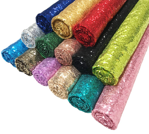 Sequins Fabric Sparkly Shiny Bling Cloth Craft Dress Wedding Material - 130cm Wide