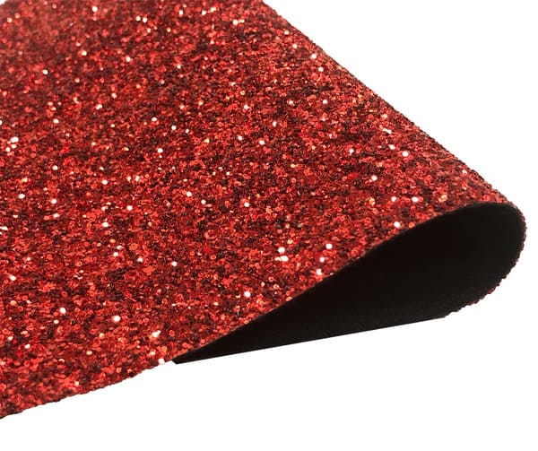 PREMIUM CHUNKY GLITTER FABRIC SPARKLY A4 A5 SHEET VINYL CRAFT BAG WALL DECOR BOW