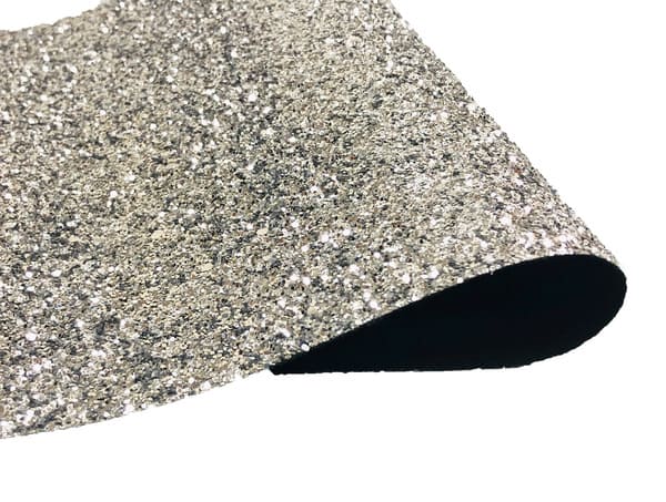 PREMIUM CHUNKY GLITTER FABRIC SPARKLY A4 A5 SHEET VINYL CRAFT BAG WALL DECOR BOW