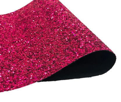 PREMIUM CHUNKY GLITTER FABRIC SPARKLY A4 A5 SHEET VINYL CRAFT BAG WALL DECOR BOW