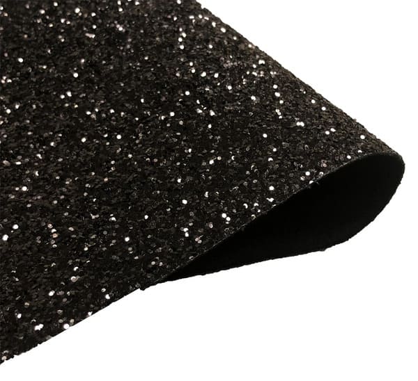 PREMIUM CHUNKY GLITTER FABRIC SPARKLY A4 A5 SHEET VINYL CRAFT BAG WALL DECOR BOW