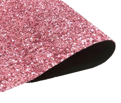 PREMIUM CHUNKY GLITTER FABRIC SPARKLY A4 A5 SHEET VINYL CRAFT BAG WALL DECOR BOW
