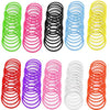 Neon UV Bright Gems Gummies Wristband Shag Jelly Band Bangle Bracelets - 12pcs in One Pack - Accessory