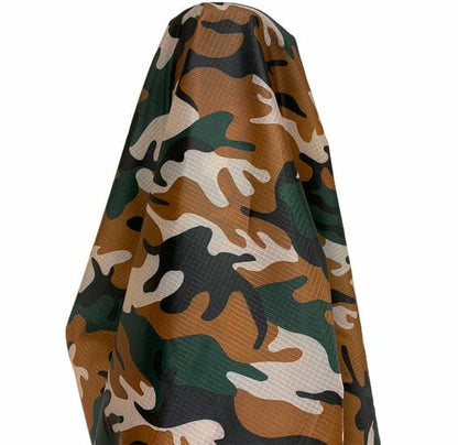 Waterproof Fabric Camo Ripstop Material 4oz Army Camouflage - 150cm Wide