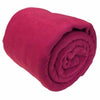 fleece blankets and fleece bed picnic throws colour pink