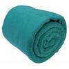 fleece blankets and fleece bed picnic throws colour teal blue